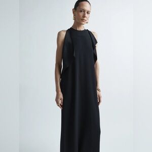 RAEY Draped-panel crepe dress